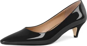 AUMOTED Women's Shoes Low Heels Square Toe Kitten Heel Daily Pumps 2 Inch Dressy Shoes