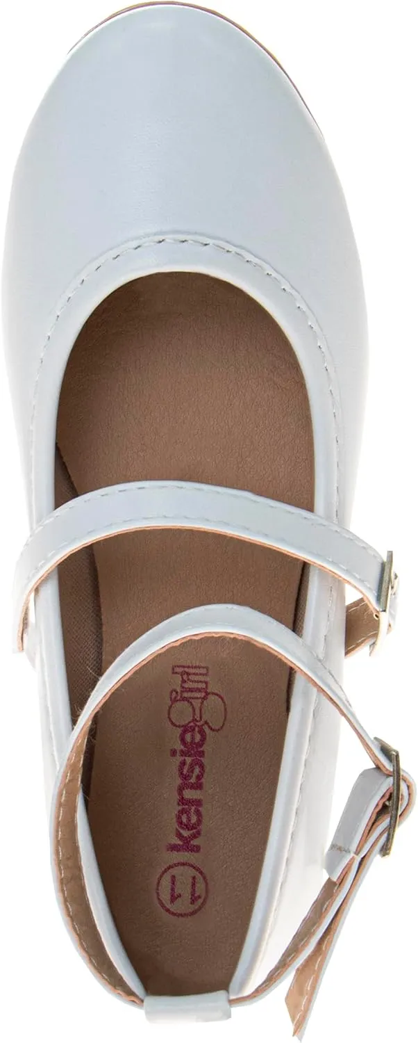 Ballerina Flats - Girls Classic Leatherette Ballet Shoe (Toddler Little Kid Big Kid)