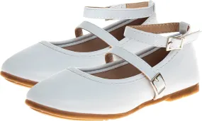 Ballerina Flats - Girls Classic Leatherette Ballet Shoe (Toddler Little Kid Big Kid)