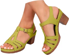 Fashionable Comfortable Orthopedic Platform Chunky Heels Sandals,Summer Sandals for Women 2025,Open Toe Shoes