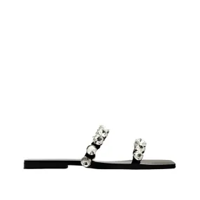 Large Diamond Flat Sandals