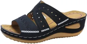 Lausiuoe Orthopedic Sandals For Women Arch Support Casual Dressy Summer Orthotic Slippers Sandals Wide Width Flip Flops