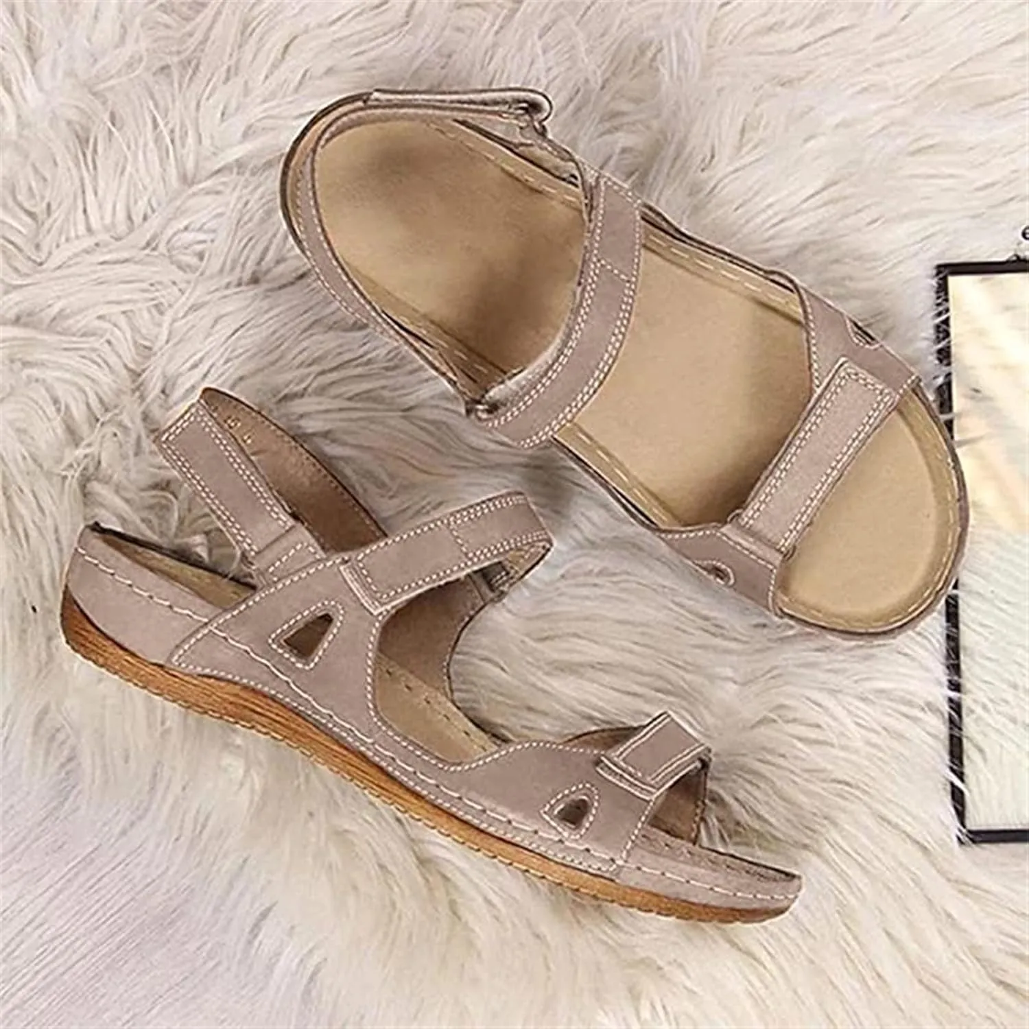Lausiuoe Orthotic Dress Sandals For Women With Arch Support Comfortable Dressy Casual Summer Orthopedic Slides Walking Shoes