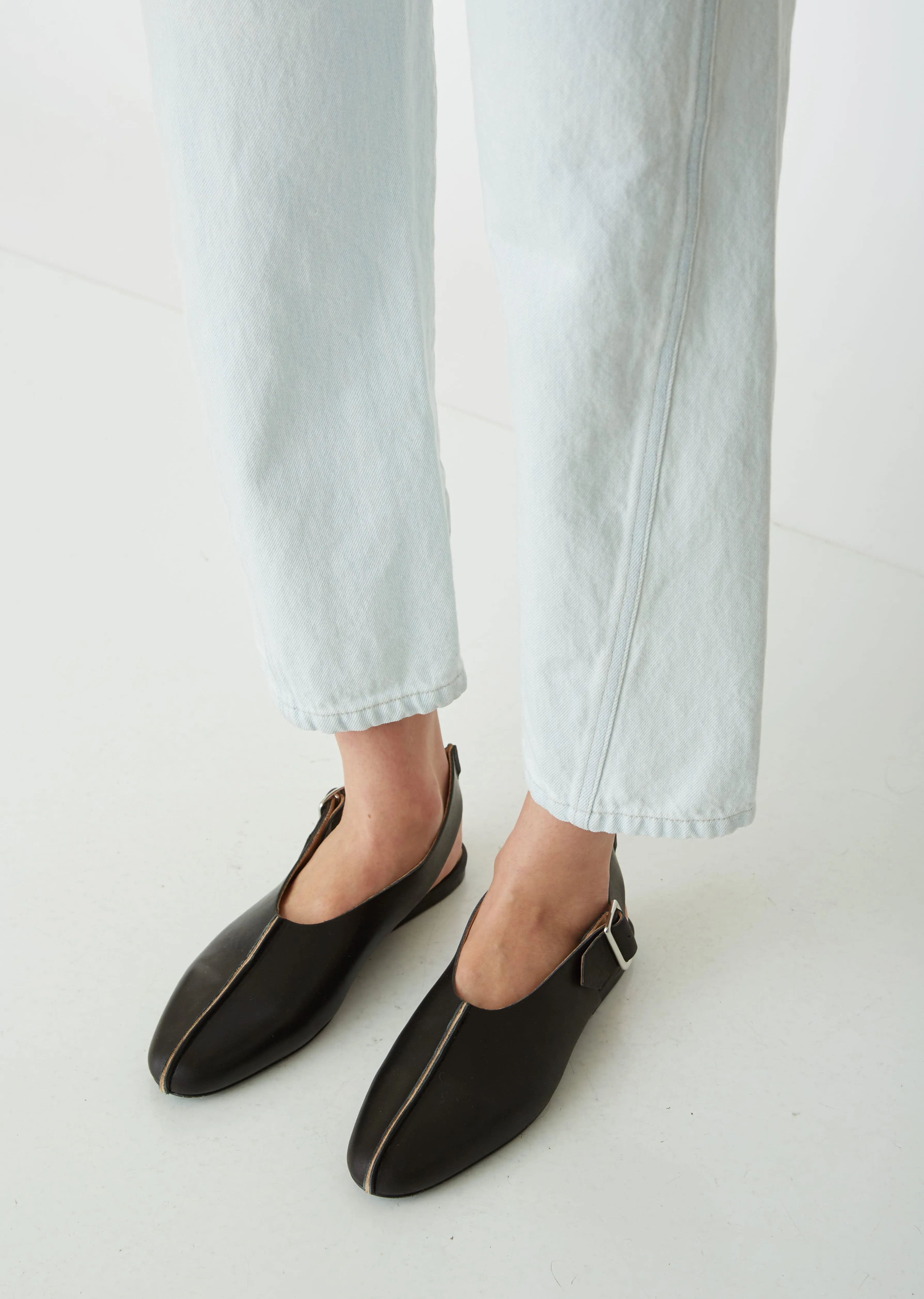 Leather Sling Back Sandals