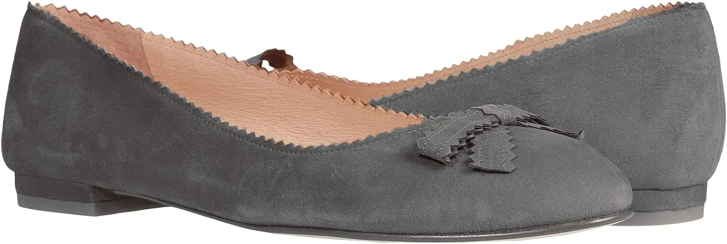 LEHOOR Women Bow Flats Shoes Round Closed Toe Slip on Ballet Flats Suede Flat Heel Dress Shoes Comfortable Office Work Flats Ladies Girls Casual Club Party Church Driving Flats Spring Cute 4-11 M US