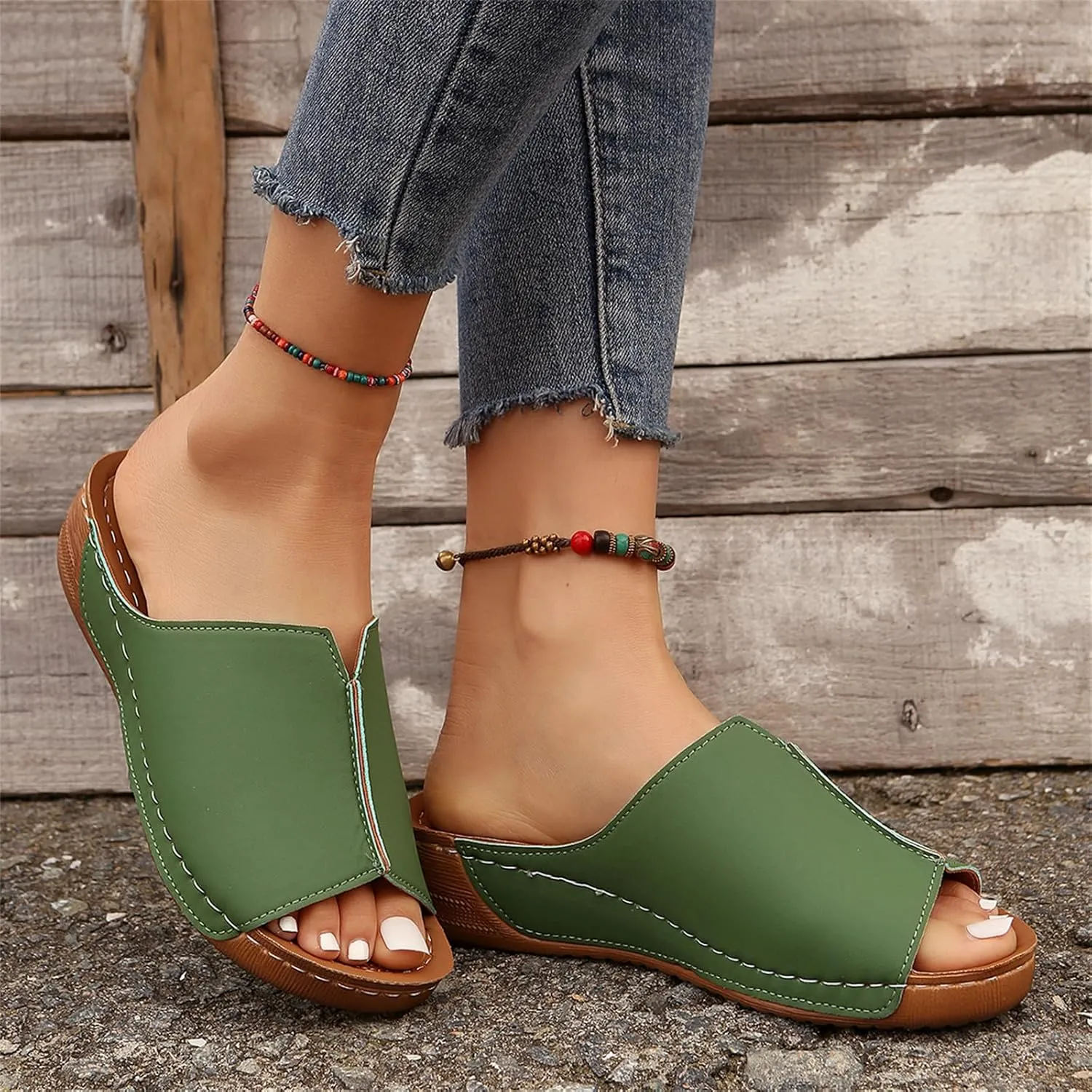Orthopedic Sandals For Women Dressy Summer Orthotic Flip Flops For Flat Feet with Arch Support for Comfortable Walk Slippers