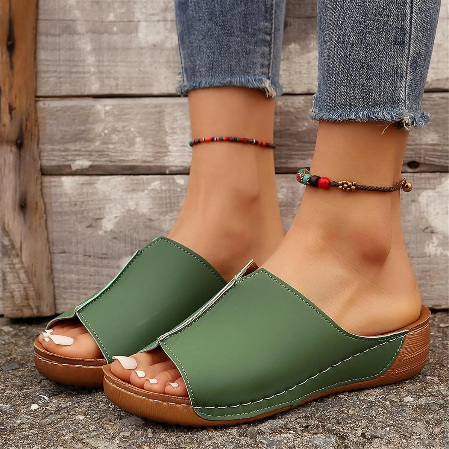 Orthopedic Sandals For Women Dressy Summer Orthotic Flip Flops For Flat Feet with Arch Support for Comfortable Walk Slippers