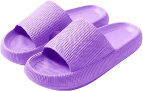 Summer Cloud Slippers for Women and Men Pillow Slippers Shower Sandals Pillow Slide Indoor and Outdoor Sandal Summer Beach Non Slip Slipper Dressy Trendy Quick Drying Sandal 2025
