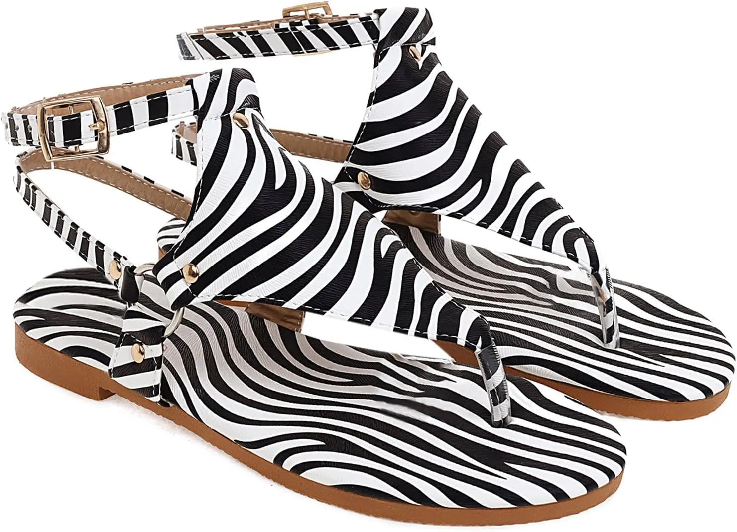 Women's Breathable Sandals Yoga Mat Beach Sandals Adjustable Ankle Strap Flip Flops Versatile Walking Sandals