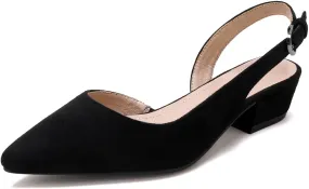 Women's Low Heel Slingback Pumps