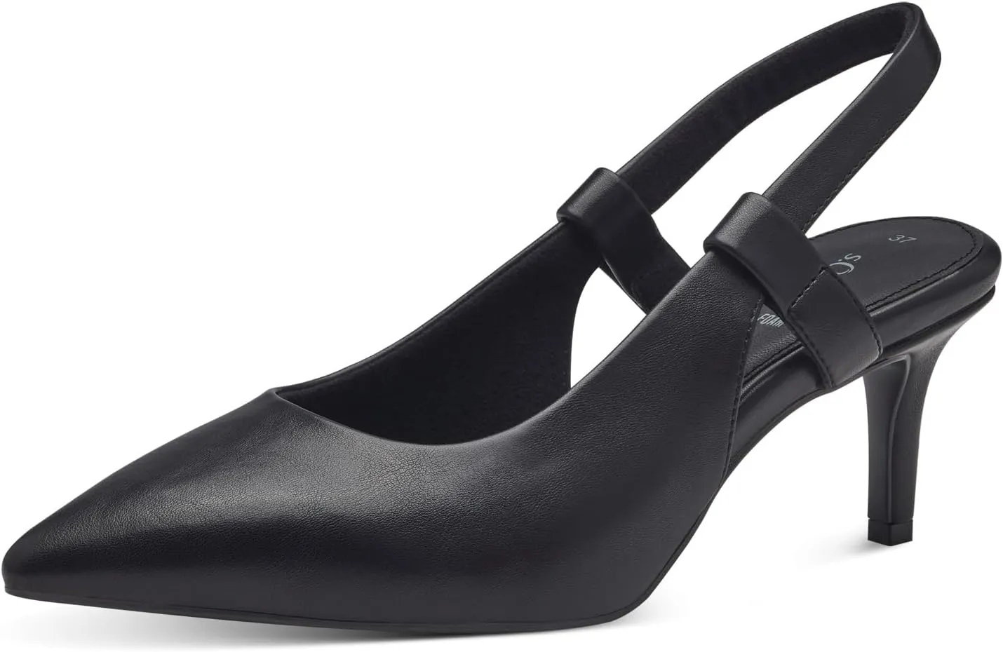 Women's Pointed Stiletto Heel Slingbacks, black, 8 Women
