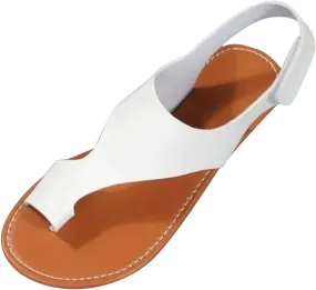 Womens Sandals Comfortable Cork Footbed Cushion Thong Sandal Adjustabe Strap Flip Flops Outdoor Slipper Work Flats
