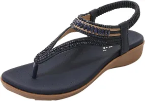 Yoga Mat Comfortable Flat Sandal for Women Fashion Versatile Leather Cool Shoes Casual Non Slip Flat Sandals